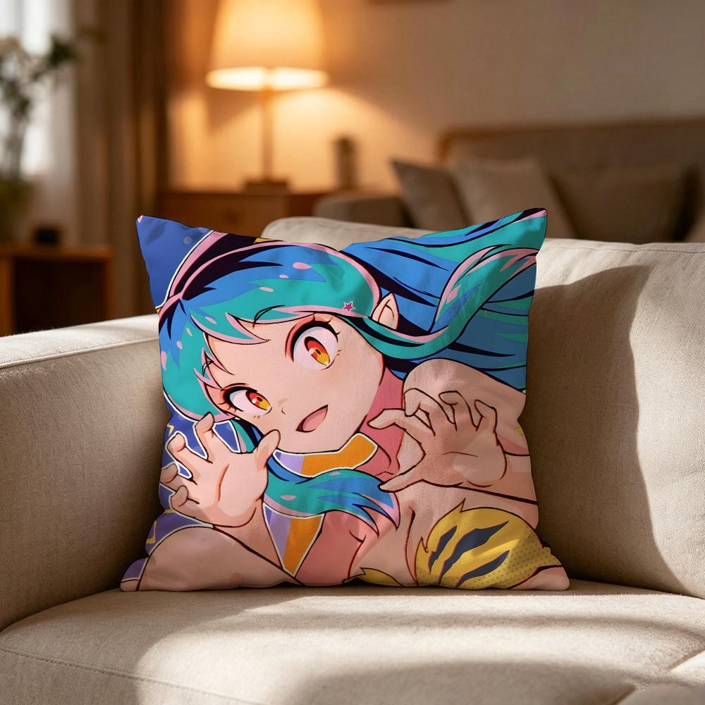Urusei Y-Yatsura ANIMATION FILM Pillow Case Cushion Cover Soft Washable Pillow Case Multi-Scene For Couch Bed Travel Office Use