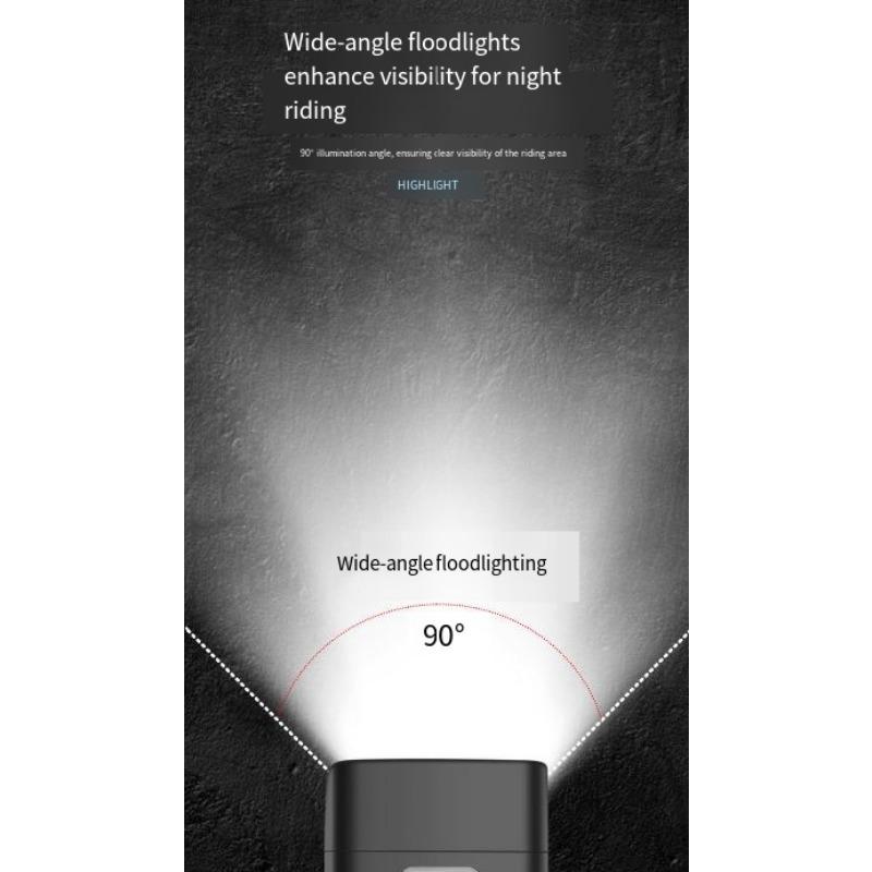 1PC Bicycle Night Riding Headlights Bright Children Riding Waterproof Road Charging Mountain Bike Lights Flashlight Equipment