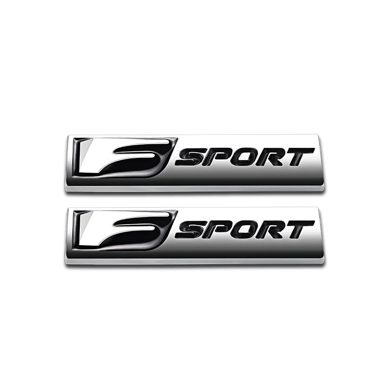 3D Metal F SPORT Logo Rear Trunk Badge Sticker Accessories For Lexus Fsport Plug-in Hybrid ES UX 300e GS GX LBX NX RX 350h 450h