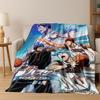 Anime Kuroko's Basketball Cartoon Kunst Flanellen Deken, Gezellige Zachte Plaid Deken voor Huis Slaapkamer Bed Bank Picknickhoes Cadeau Kinderen