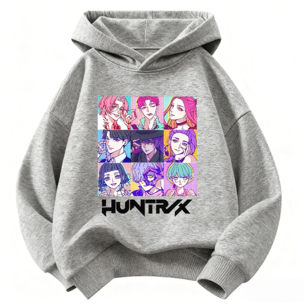 K-POP Teufelsjäger Kinder Kapuzenpullover Jungen und Mädchen Kleidung Herbst und Winter Warmer Kinder Kapuzenpullover Sweatshirt