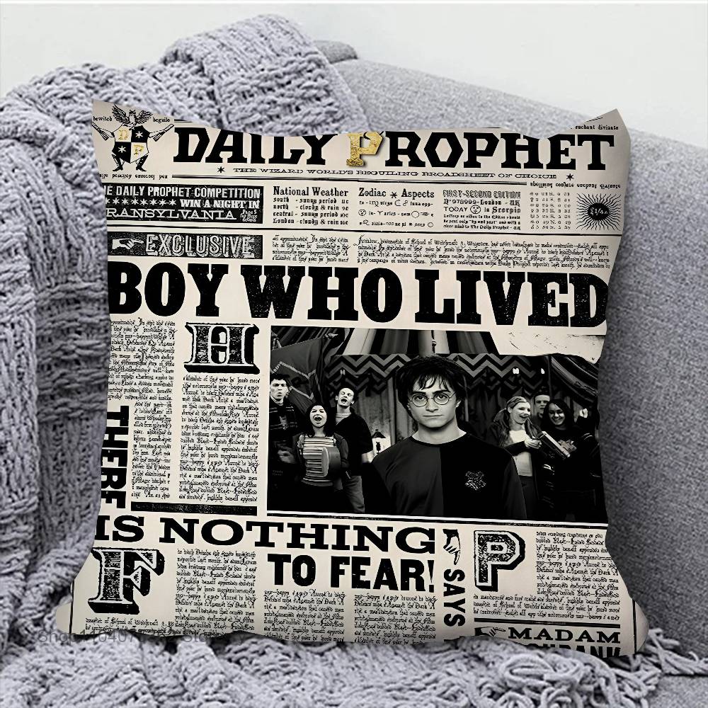 H-harry P-potter vintage Federa Quadrata Camera da Letto Divano Cuscino per Comfort e Tempo Libero Auto Soggiorno Decorazione per la Casa