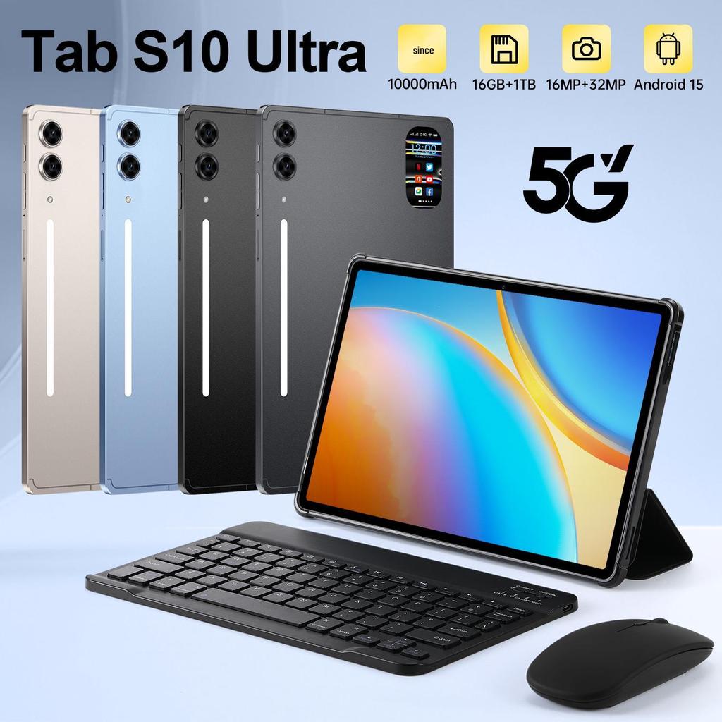 Nouă Tabletă Inteligentă Tab S10 Ultra Android 16GB+1TB - Ecran HD de 10.1 inch