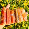 Polished Red Agate Hexagonal Pillar for Home or Office Décor