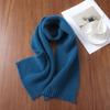 Thickened Vertical Stripe Knitted Pure Wool Scarf for Men & Women – Versatile Warm Autumn/Winter Neck Warmer