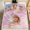 Taylor Swift printing Flannel Blanket Bedroom Sofa Camping Warm blanket Gifts for family and friends-MJ002