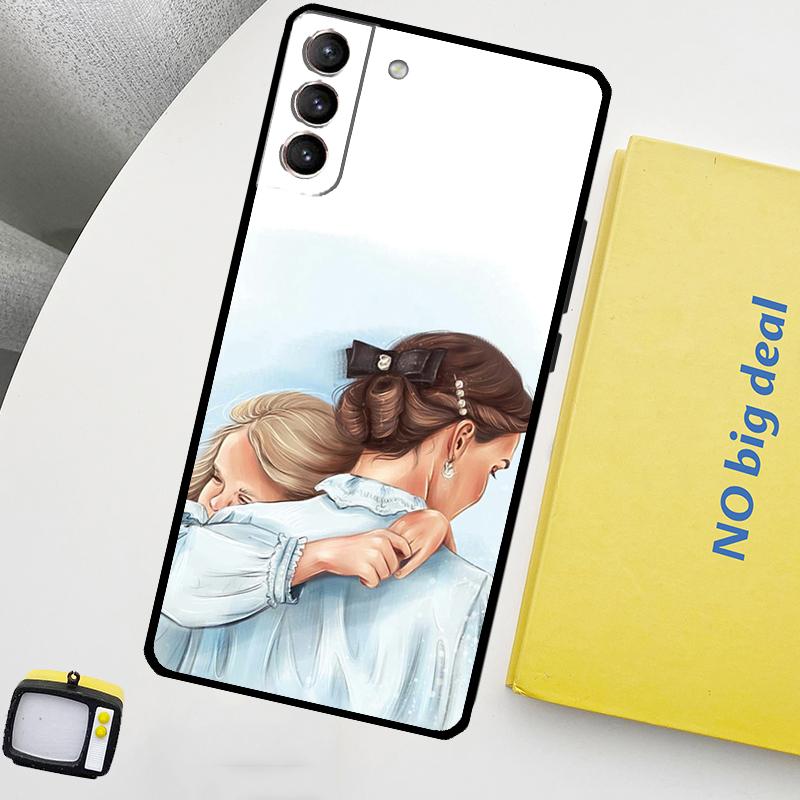 Familie Mom Girl Women Phone Case For Samsung Galaxy S25 S26 Ultra S20 S21 S22 S23 Plus S24 Ultra S10 S25 FE Cover