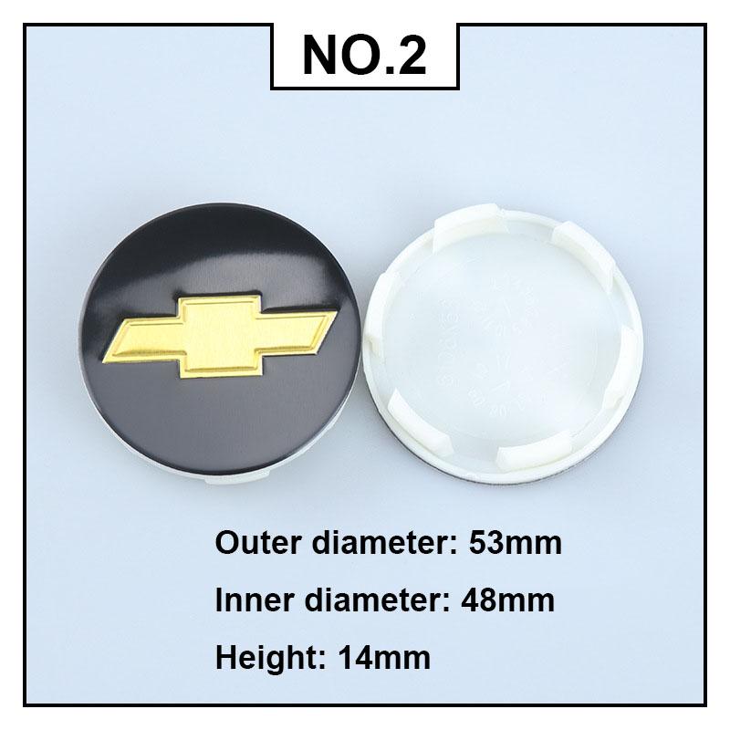 4PCS Car Wheel Center Covers Hub Caps Badge for Chevrolet Malibu AVEO Corvette CRUZE EQUINOx IMPALA LACETTI TRAX ORLANDO Sail