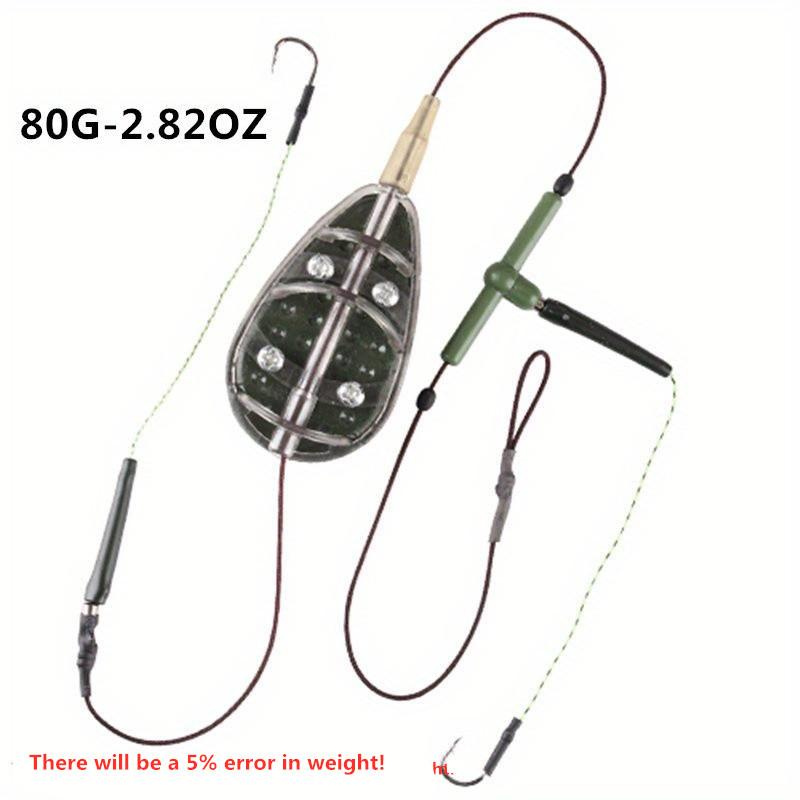 FTK European-Style Carp Fishing Hooks, Rig, Bait Cage, Feeder, Bait Dispenser, and Sinkers