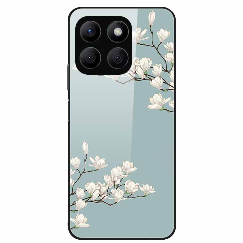 For Honor X8C Case Tempered Glass Hard PC Back Shell for Honor X8C 4G Phone Cases Bumper Covers for HonorX8C X 8C Fashion Shells
