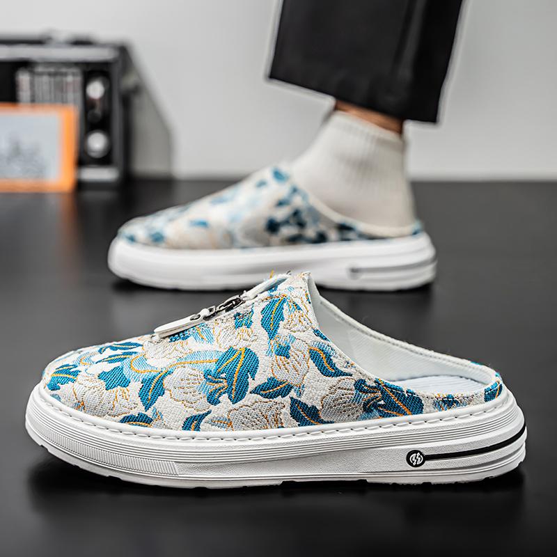 Fashion CYYTL Mens Slippers Summer Casual Outdoor Shoes Breathable Sneakers Walking Hiking Luxury Designer Fashion Loafers House Slides