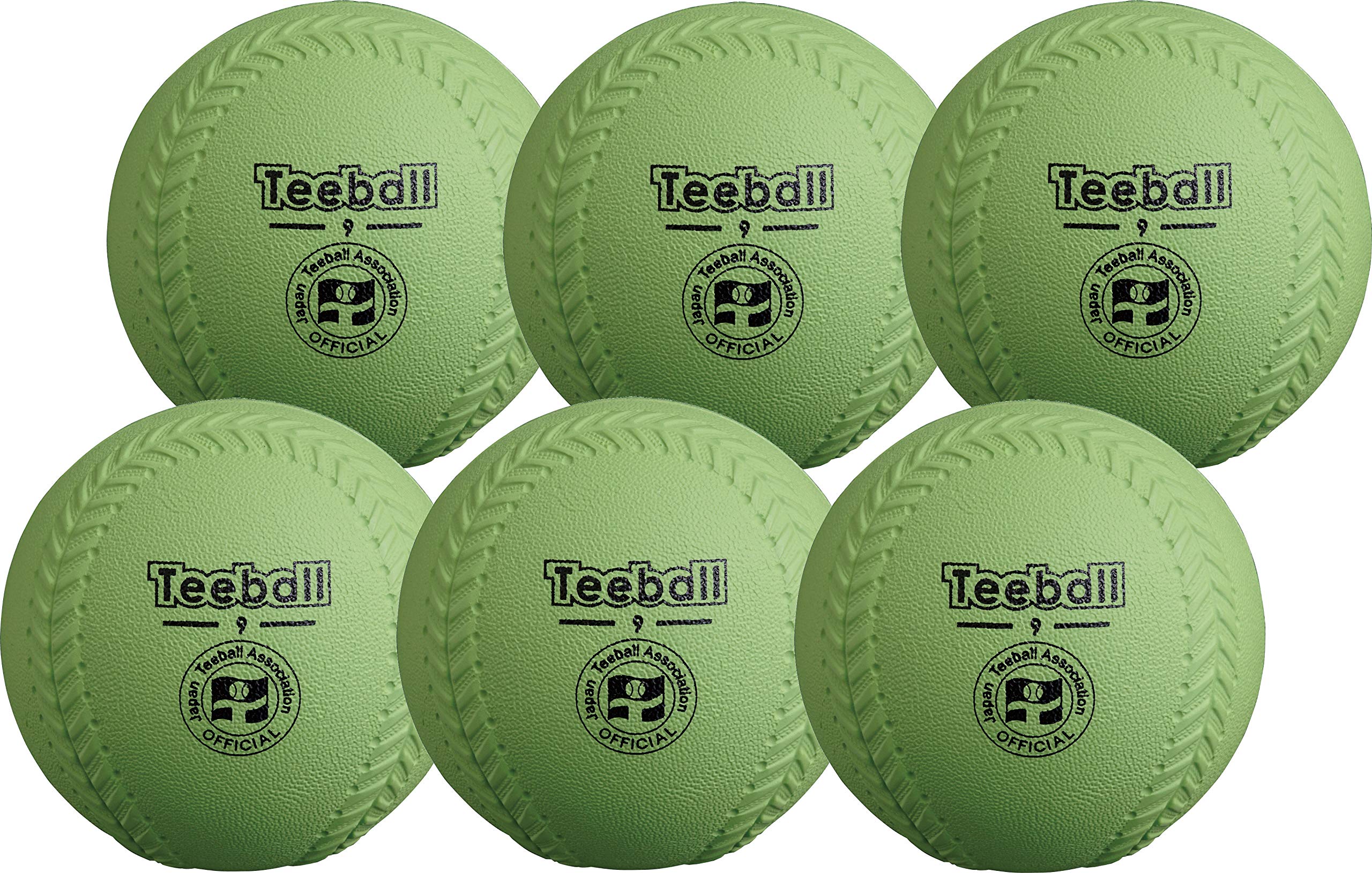 

Japan Tee Ball Association Official Ball JTA Kenko Tee Ball 9 inch 6 pieces зелений