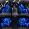 2pcs/4pcs High-End Blue Starry Sky Pattern Car Floor Mats - Anti-Slip, Dustproof, Durable Car Floor Decoration And Protection Accessories