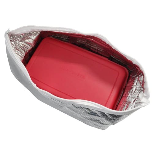 Washable Tote Lunch Box Family Set of 4, Red