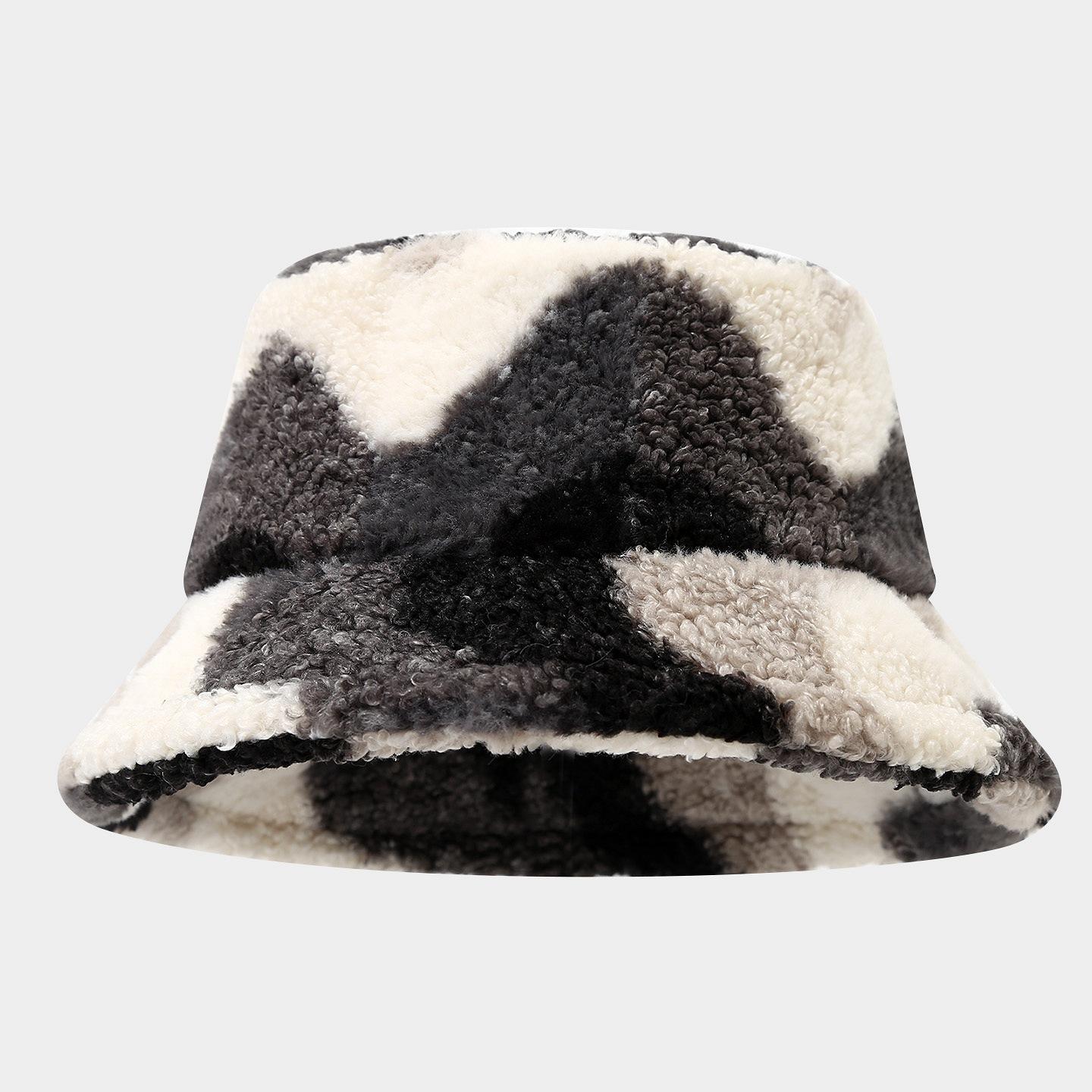 New Style Faux Lamb Wool Fisherman Hat - Thickened Fashionable Casual Outdoor Sunshade Warm Hat, Women s Versatile Bucket Hat