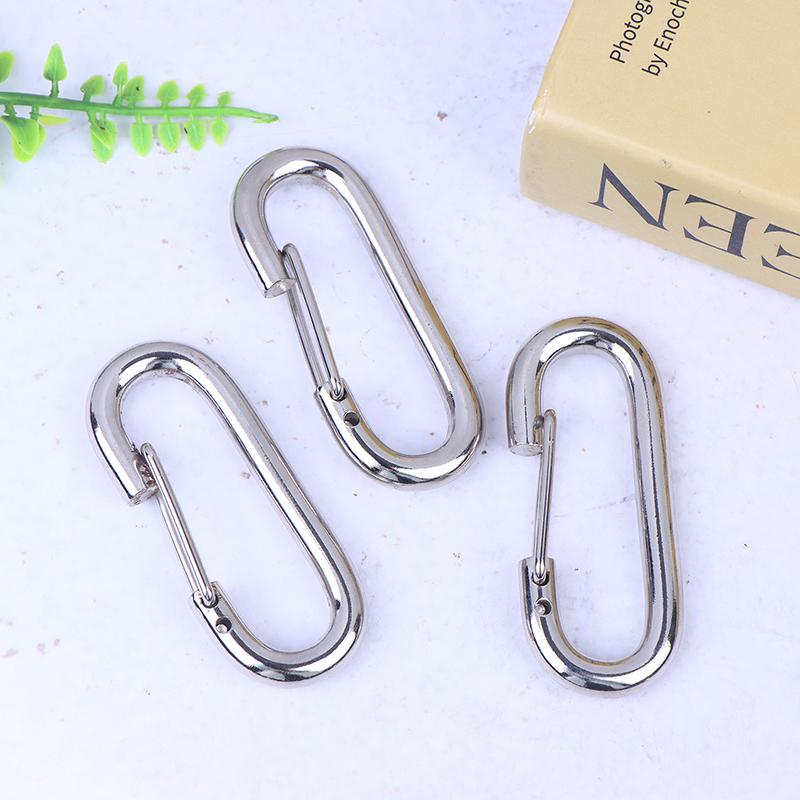1/3/5 Stück Metall Oval Schlüsselanhänger Karabinerhaken Schnapphaken Federöffnende Schnallen Für DIY Hundekettenverbinder Anhänger Taschenschlüsselanhänger