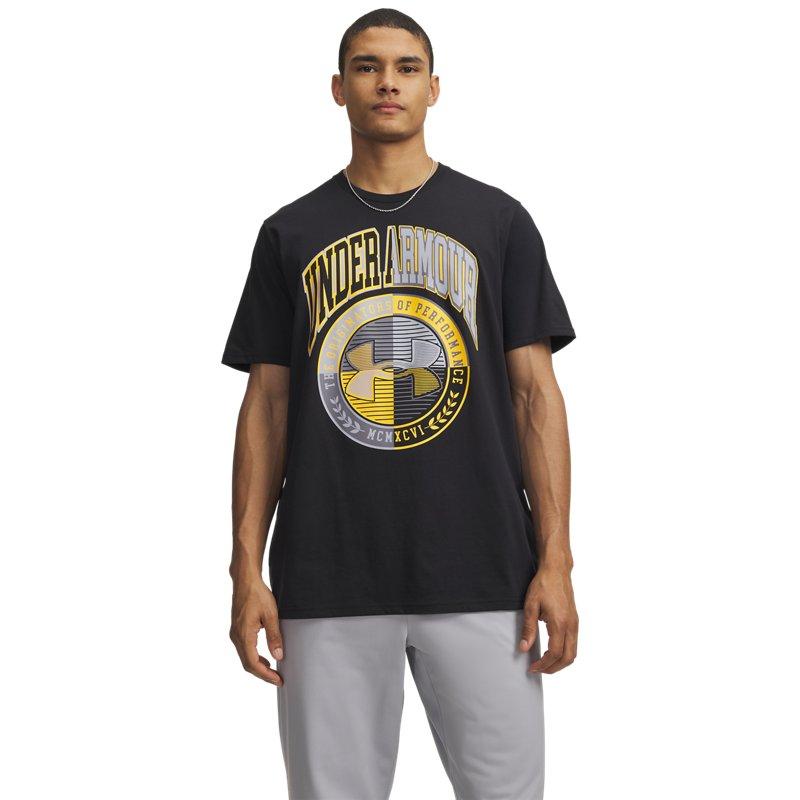 Under Armour Varsity Crest Retro Comfortable Loose Fit Sports Casual Short Sleeve T-Shirt Men tops 6009249-001