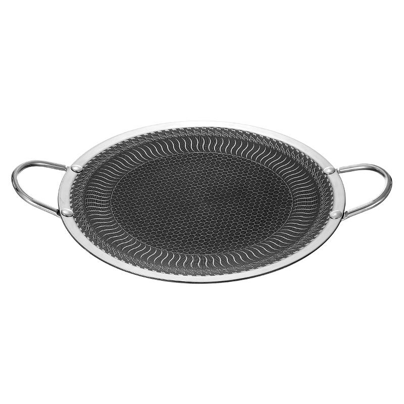 Home Outdoor Stainless Steel Barbecue Plate, Korean Style Teppanyaki Induction Cooker, Can Be Used To Fry Baking Tray with Fire