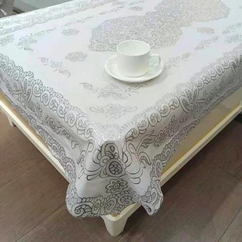 European Style PVC Gilded Table Mat Waterproof Scald Resistant Rectangular Dining Table Cloth Unwashed Plastic Coffee Table Case