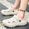 Hole Shoes Men's Slippers Summer Sandals Outer Wear Couples Integrated Soft-soled Beach Shoes Soft and Comfortable
