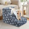 3/4 Pet Steps Foam Dog Secure Stairs Ramps Non-Slip Pet Star Steps for Protect Older Dogs Pet with Joint Pain Sofa Bed Ladde