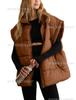 Gilet Imbottito Senza Maniche da Donna, Gilet Imbottito Leggero in Piuma, Capo d'Abbigliamento Casual Multicolore