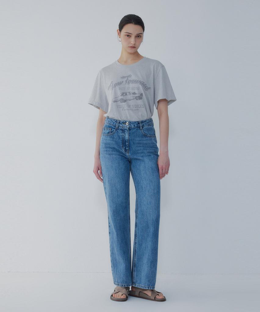 Bobeu Loose Fit Bootcut Denim Pants_Blue 7156255001