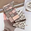 Gege Bear Seven-Color Eyeshadow Palette: Matte, Pearlescent, and Glitter Finishes