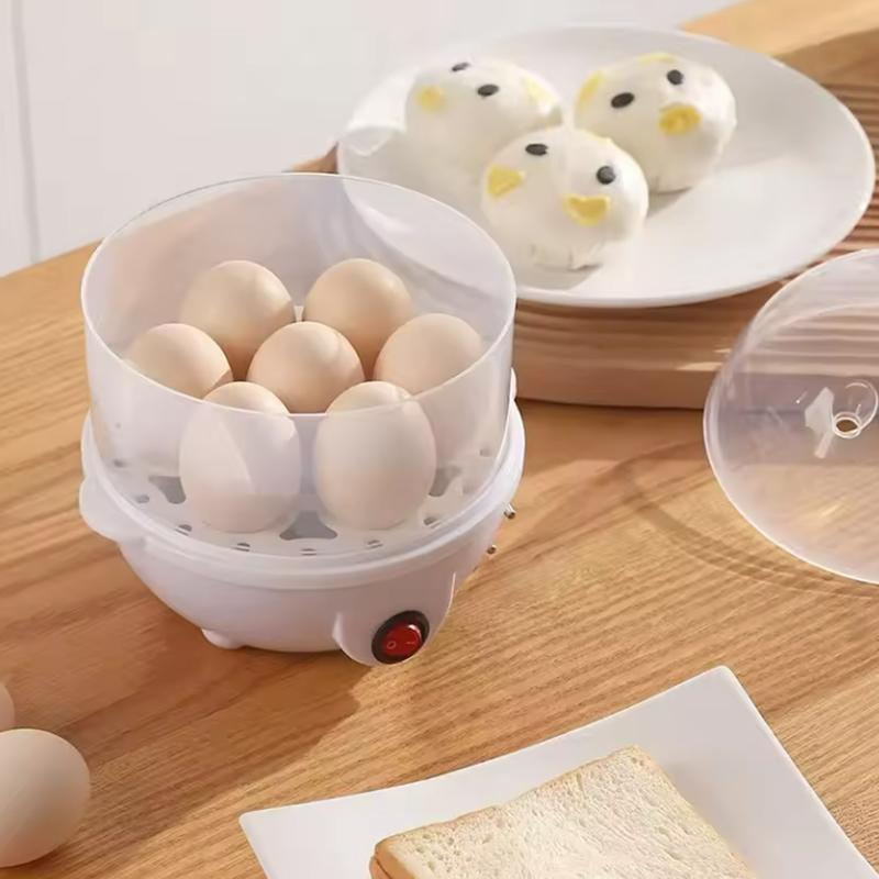 7 Egg Multi-Functional Automatic Power off Egg Cooker for Home Steamed Egg Boiled Egg Maker Breakfast Cooking Appliance