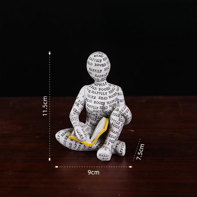 

Креативная книжная полка Декоративные поделки Смола Читатель Украшение Дом Кабинет Декоративные поделки Украшение