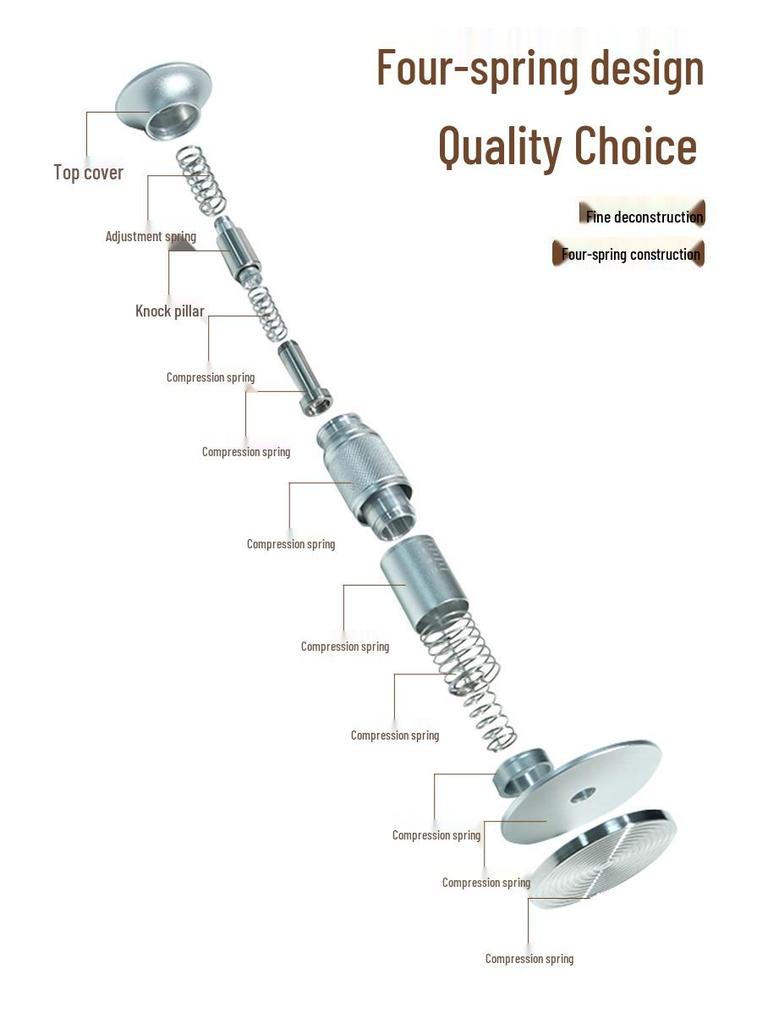 Impact Powder Hammer Coffee Tamper with Balanced Springback - Available In 51/53/58mm