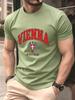 Vienna Austria Letter Local Printing Men TShirt Cotton Summer Soft Oversized Tops ONeck Short Sleeve T Shirt Casual Clothes