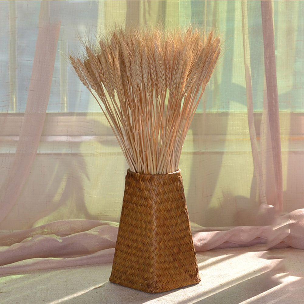 Imitation Woven Vase Geometric Design Flower Plant Pot  Home Decoration