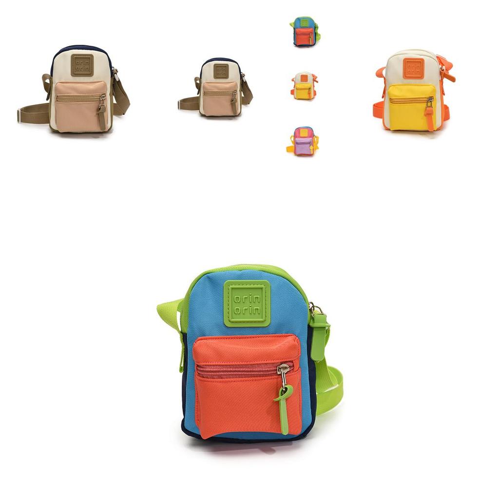 Kids Casual Canvas Crossbody Bag With Polyester Lining And Fun Pattern For School Outings
