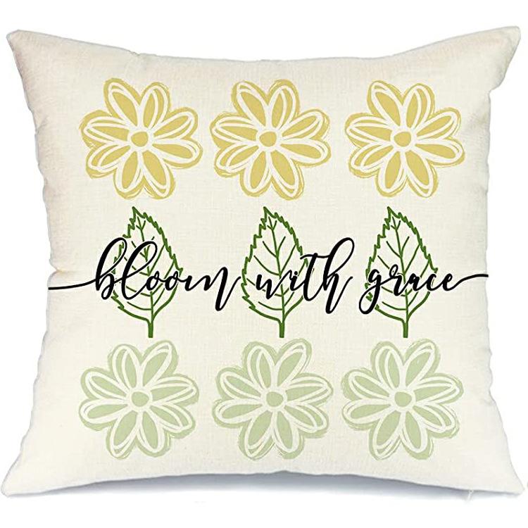 Daisy Sunflower Pillow Case Spring and Summer Home Decoration Pillow Case Pillow Case Cushion Case