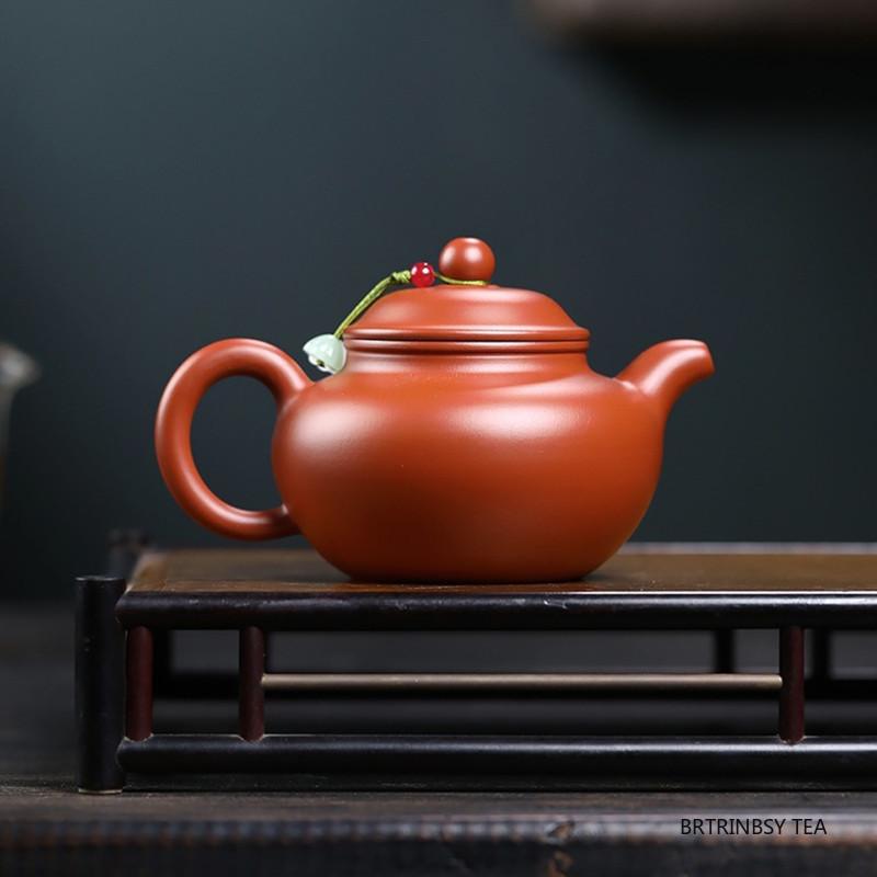 190ml Yixing Handmade Purple Clay Teapot Tradition Household Zisha Tea Pot Raw Ore Zhu Mud Kettle Chinese Tea Set Teaware