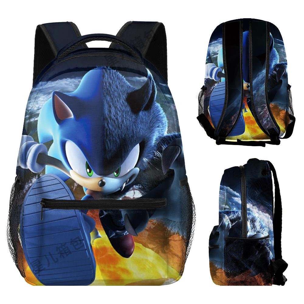 Source Backpack Sonic Primary And Secondary School School Bag Children'S Backpack Backpack Cartoon Bag
