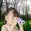 6 Times   Lightweight Binoculars with Strap Children Educational Toys (Blue)