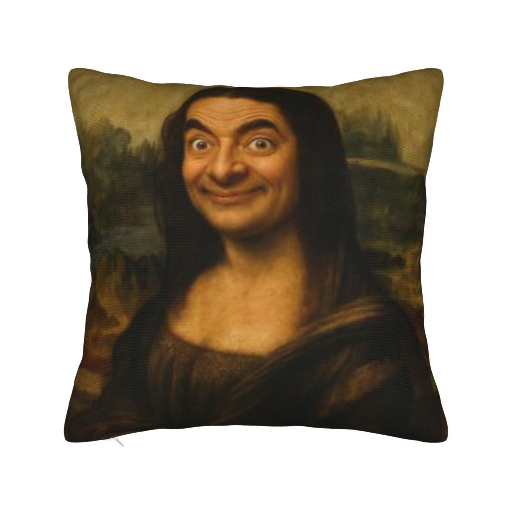Starry Night Sunflower Mona Lisa Pillow Case Custom Pillow Cover For Living Room Bed Chair Funny Pillowcases