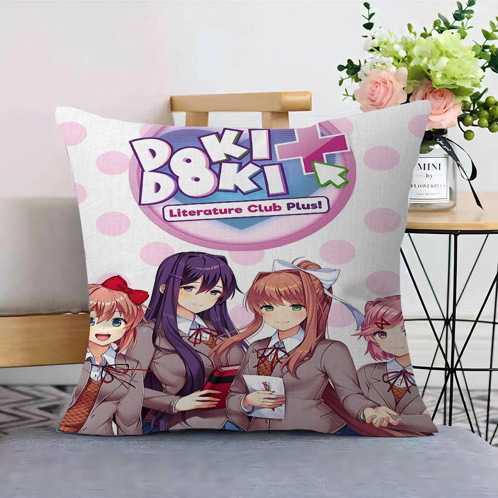 

Anime Game DDLC D-Doki Pillow Cover Sofa Cushion Cover Home Room Decoration Children Gift 30cmx30cm