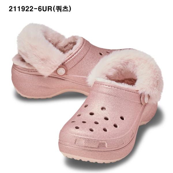 CrocS Women S claSSic Platform Fuzz Lined Glitter Clog 2 typeS 211922 001 And Other CrocS SAndalS Slee...