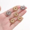 1pcs Stainless Steel Small Thorn Heart Charms Pendants for DIY Bracelet Necklaces Jewelry Making Accessories
