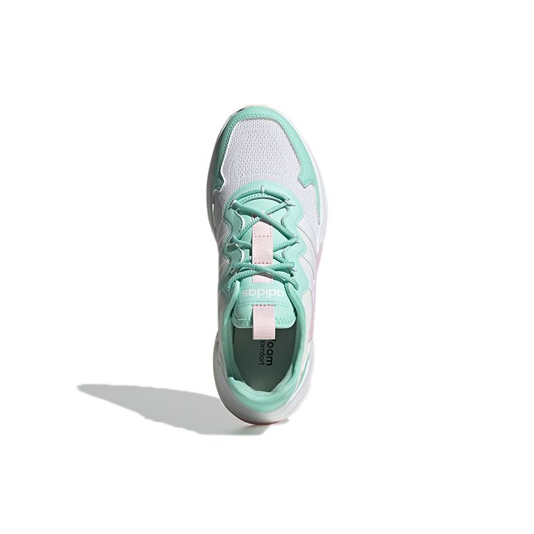 Adidas Neo Roamer Comfortable Non-Slip Durable Breathable Low-Top Casual Shoes Women Shoes White Green Pink FY6704