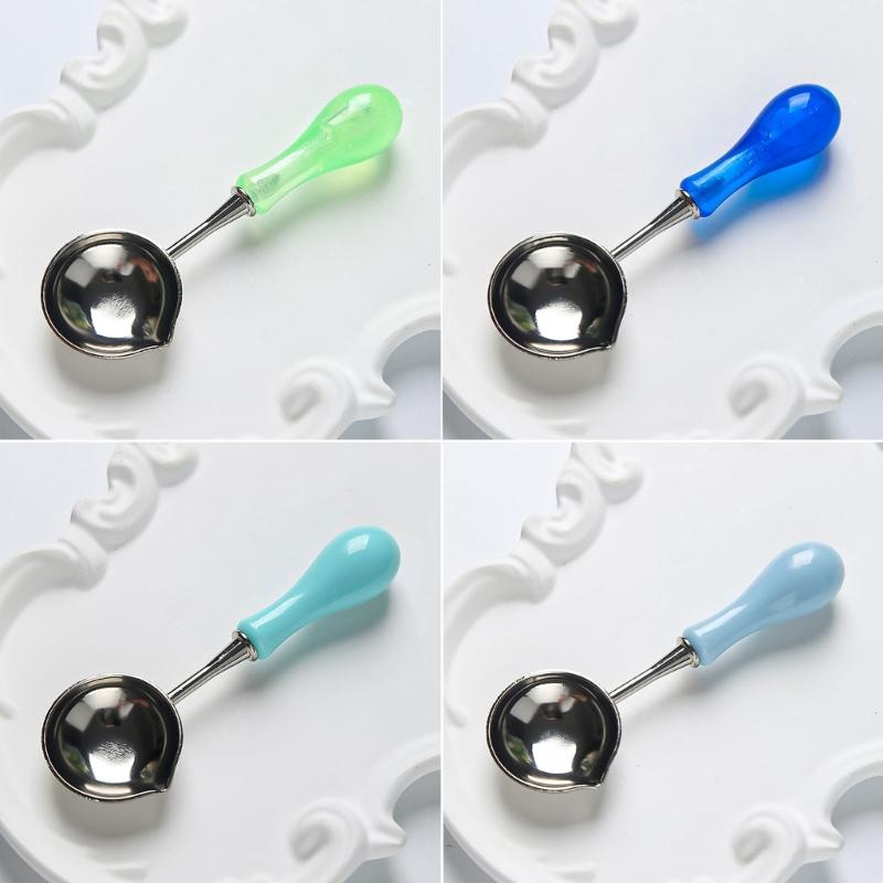 10 Pcs Wax Seal Spoon Wax Sealing Stamp Melting Spoon Craft Supplies for Sealing Wax Stamp Envelope Party Invitations