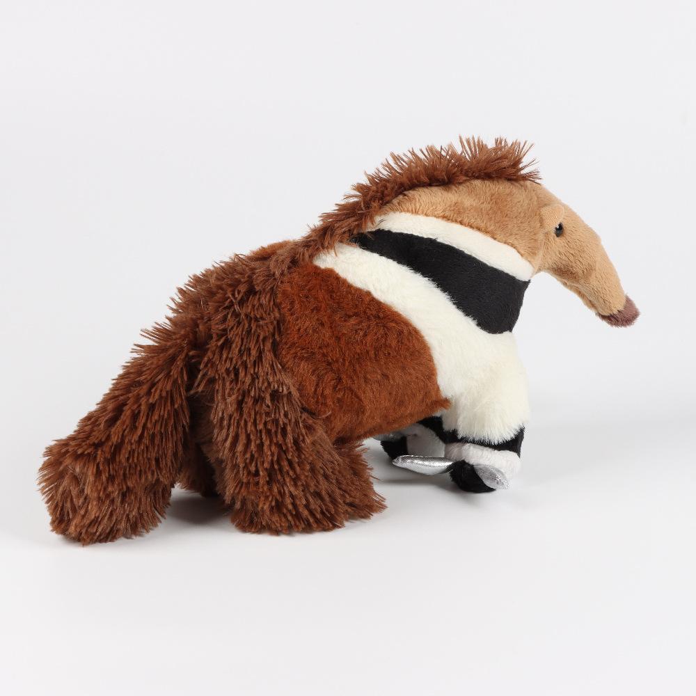 Anteater Cute Plush Toy Lifelike Animals Simulation Stuffed Doll Kawai Gifts for Kids
