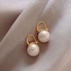 2PC Women's Fashion Geometric Round Pearl Earrings Jewelry Accessories Suitable for Date, Party, Festival Gifts-17901