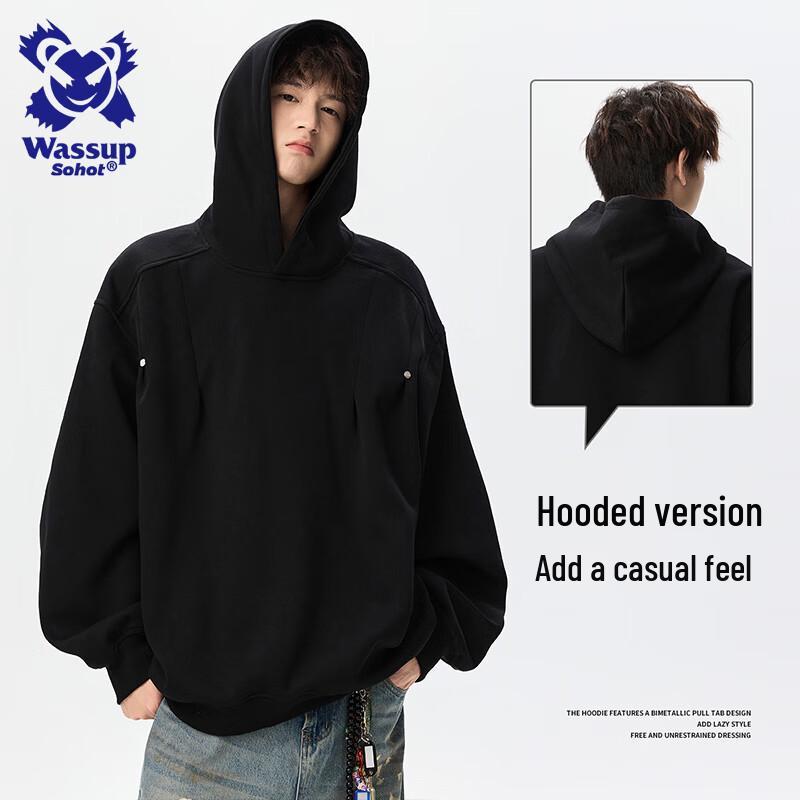 Мужская толстовка с капюшоном свободного кроя Sohot L