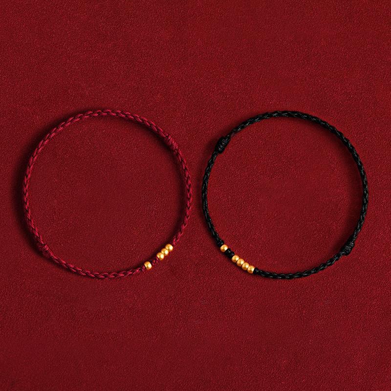 Fashion Handmade Lucky Couple Bracelets Red String Chinese Style Adjustable Bracelets Friendship Jewelry Accessories Gifts
