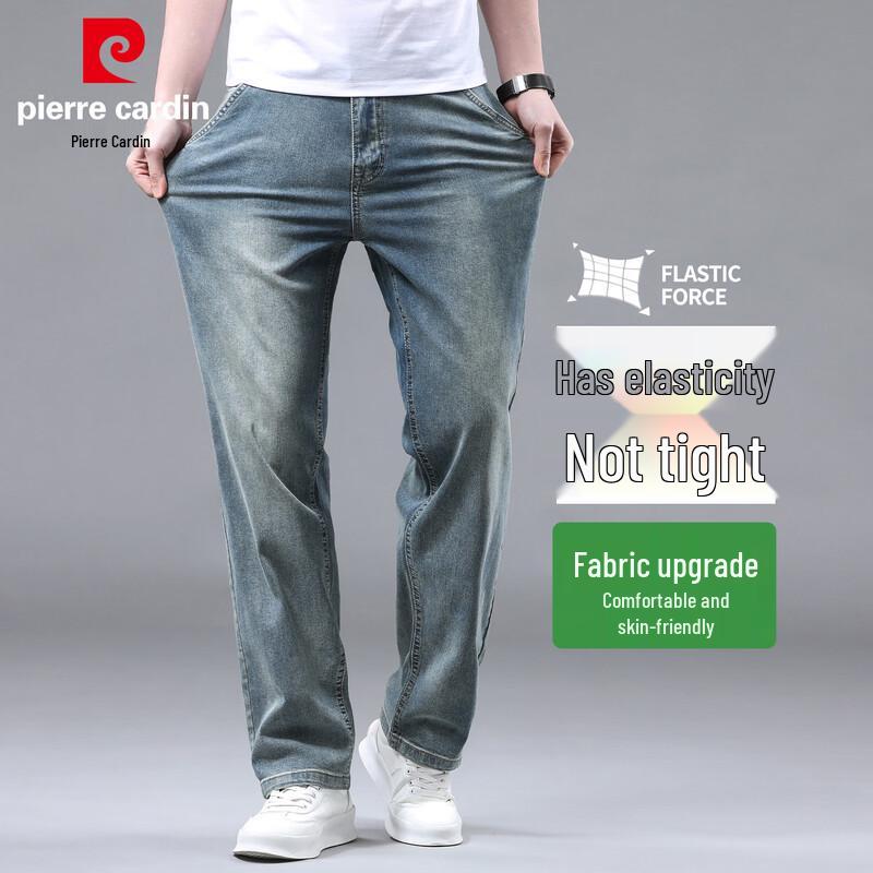 Pierre Cardin Men's Stretch Straight-Leg Jeans