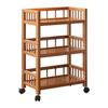 Mobile Multi-Layer Snack Storage Trolley for Kitchen
